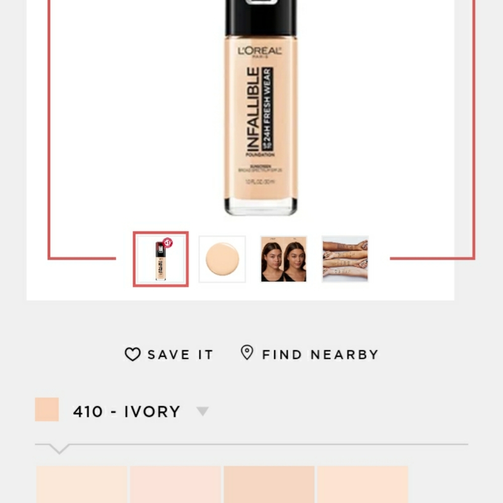 ⭐5/20; L'Oreal Infallible Foundation